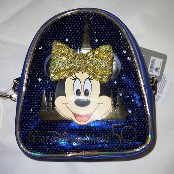 Disney Minnie Mouse Sequined CrossbodyBag 50th Anniversary - Picture 14 of 16